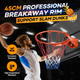 DS BD Genki Breakaway Basketball Rim Ring Hoop Goal Net 45cm Wall Mount Standard
