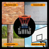 DS BD Genki Breakaway Basketball Rim Ring Hoop Goal Net 45cm Wall Mount Standard