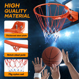 DS BD Genki Breakaway Basketball Rim Ring Hoop Goal Net 45cm Wall Mount Standard
