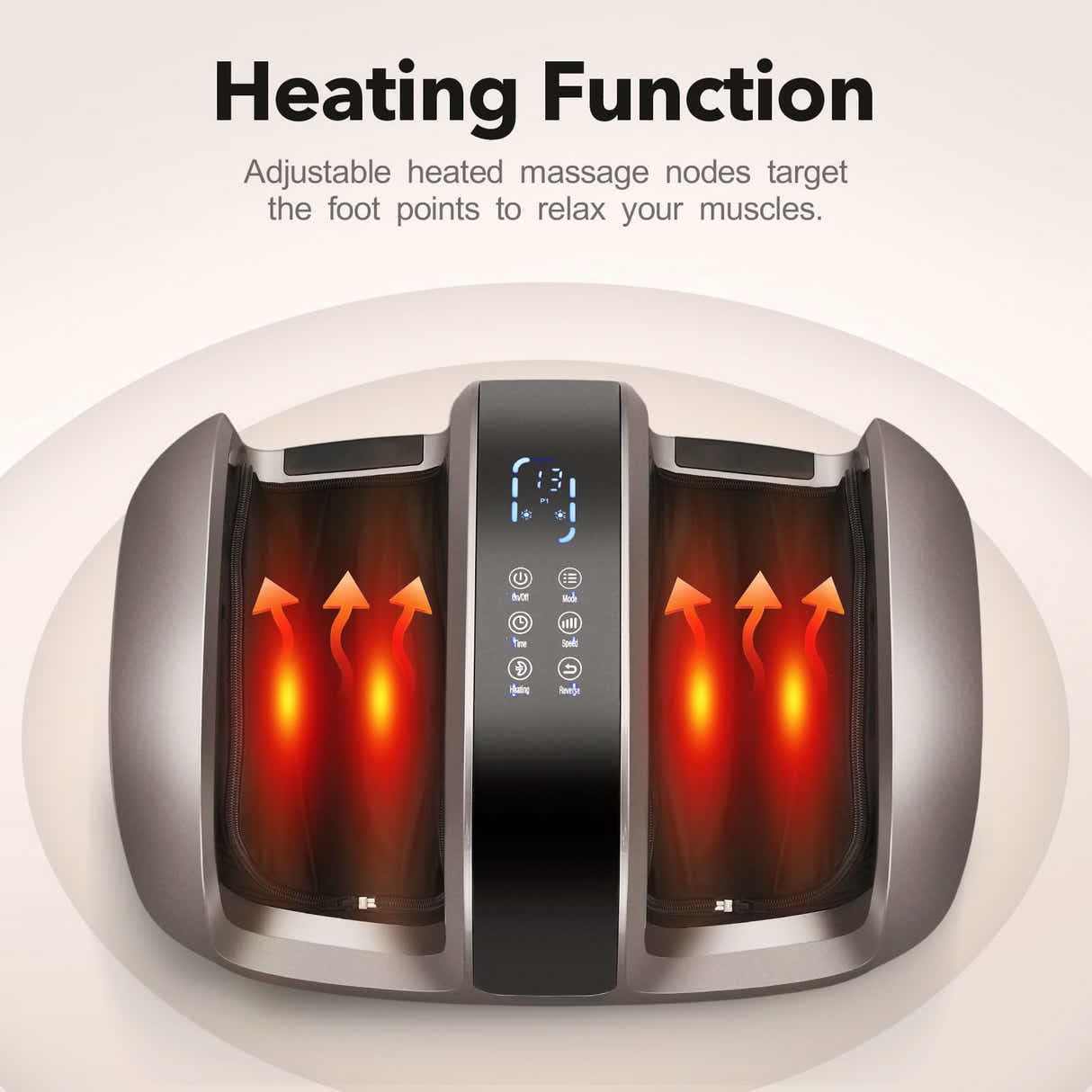 DS BD Foot Massager Machine Leg Calf Arm Electric Shiatsu LED Adjustable Bracket