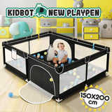 DS BD Baby Playpen Safety Gate Fence Kids Playground Play Walls 150x200cm