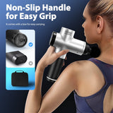 DS BD LED Massage Gun Electric Handheld Back Neck Shoulder 6 Heads 30 Speeds