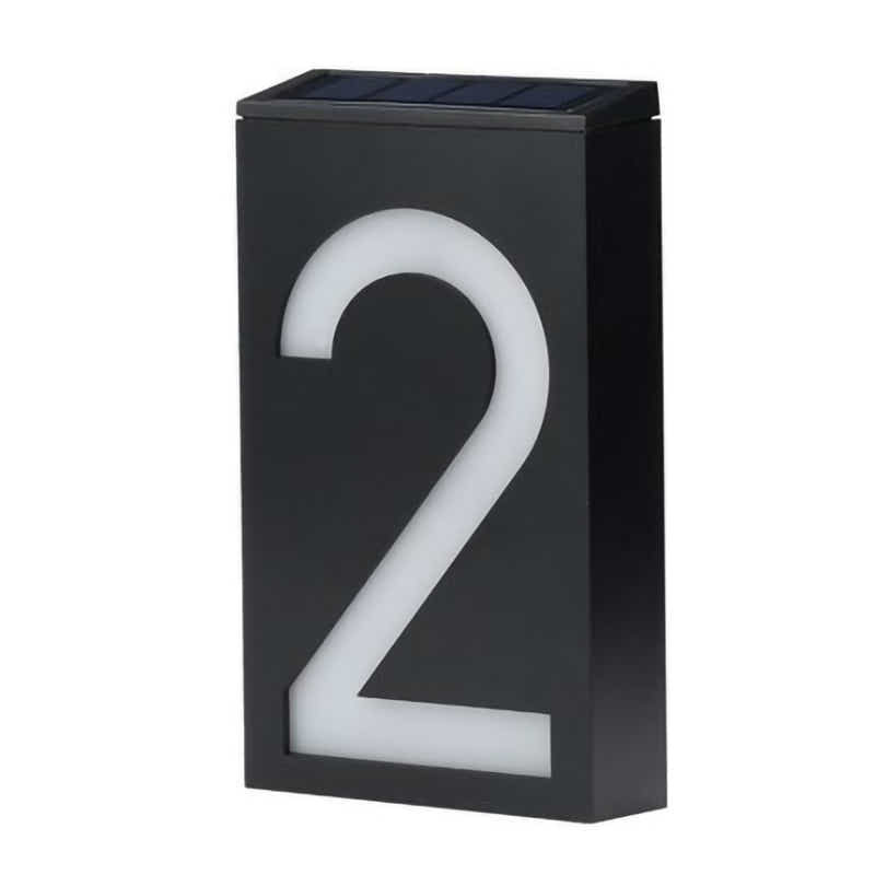 DS BS LED Outdoor Solar House Number Light Sign 2