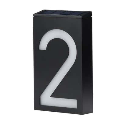 DS BS LED Outdoor Solar House Number Light Sign 2