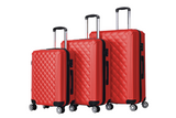 Luggage Set 3pcs Diamond red