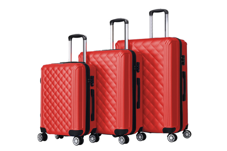 Luggage Set 3pcs Diamond red