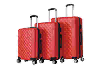 Luggage Set 3pcs Diamond red