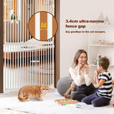 DS BD Retractable Safety Gate Dog Cat Extra Tall Fence 190 to 250cm White