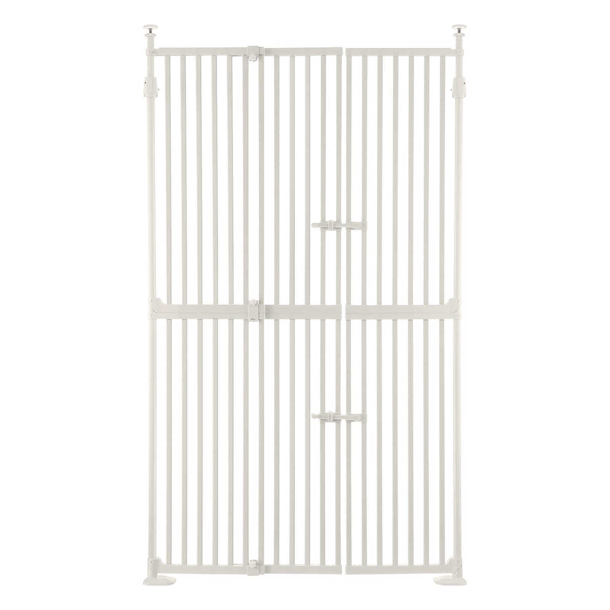DS BD Retractable Safety Gate Dog Cat Extra Tall Fence 190 to 250cm White