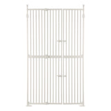 DS BD Retractable Safety Gate Dog Cat Extra Tall Fence 190 to 250cm White