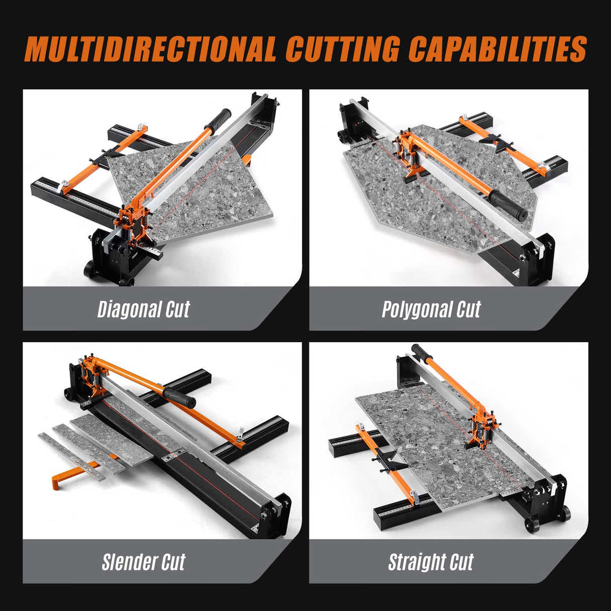 DS BD Manual Tile Cutter Tool Porcelain Ceramic Hand Machine Guide 15 to 800mm