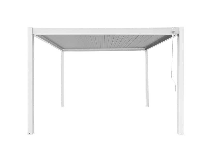 Aluminum Louvre Roof Pergola White - 3m x 4m