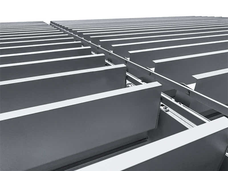 Aluminum Louvre Roof Pergola Grey - 3m x 6m