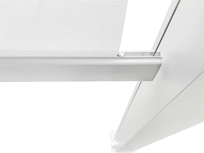 Pergola Blind with White Frame & Screen - 3m x 3m
