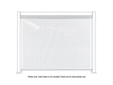 Pergola Blind with White Frame & Screen - 3m x 3m