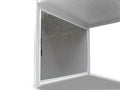 Pergola Blind with White Frame & Grey Screen - 3m x 4m