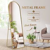 DS BD Arch Full Length Mirror Whole Standing Glass Gold Metal Stand 50x2x160cm
