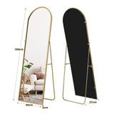 DS BD Arch Full Length Mirror Whole Standing Glass Gold Metal Stand 50x2x160cm