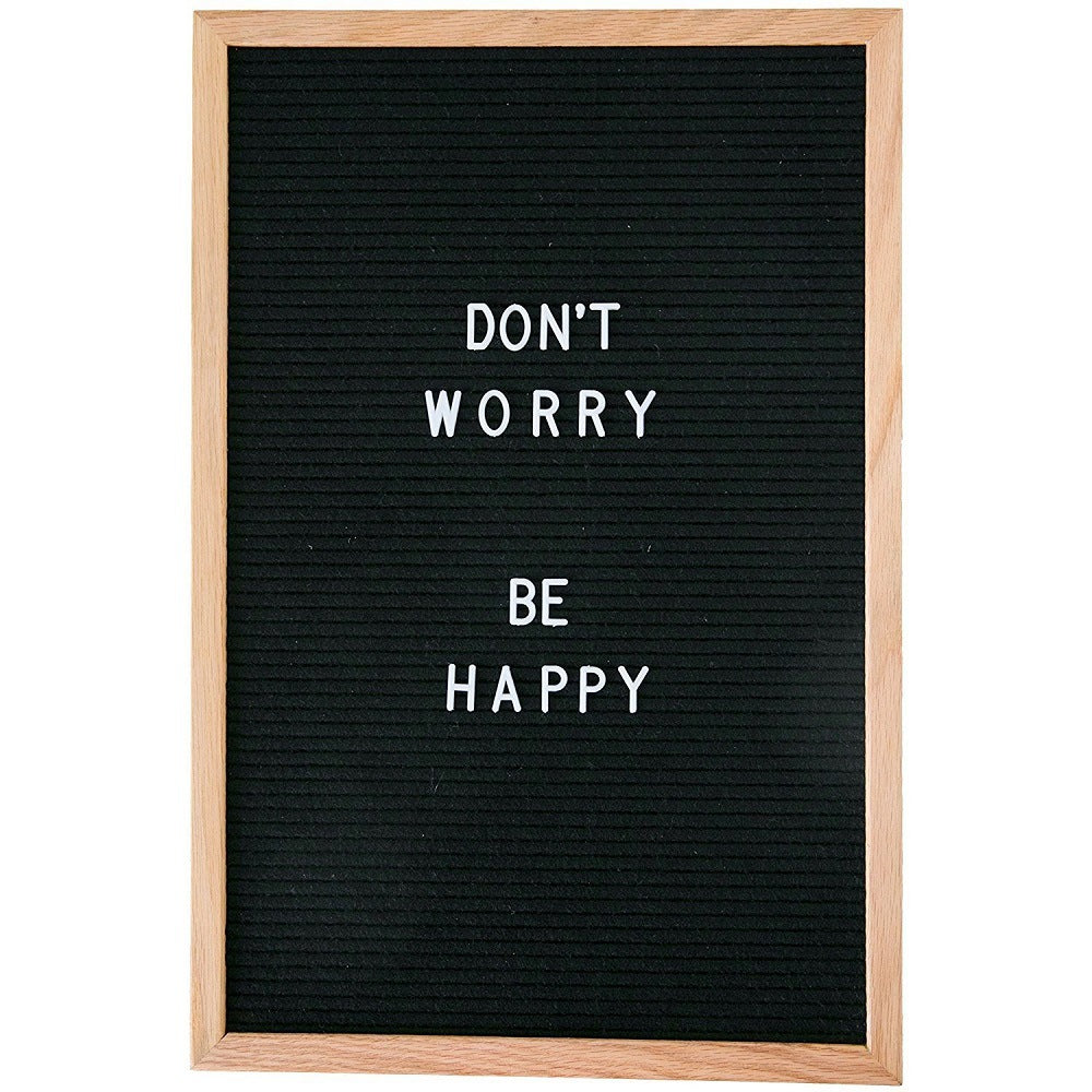 DS BS Black Felt Letter Boards Large with 370 Letters