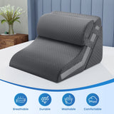DS BD Wedge Pillow Set 3Pcs Triangle Bed Cushion Memory Foam Head Adjustable