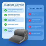 DS BD Wedge Pillow Set 3Pcs Triangle Bed Cushion Memory Foam Head Adjustable