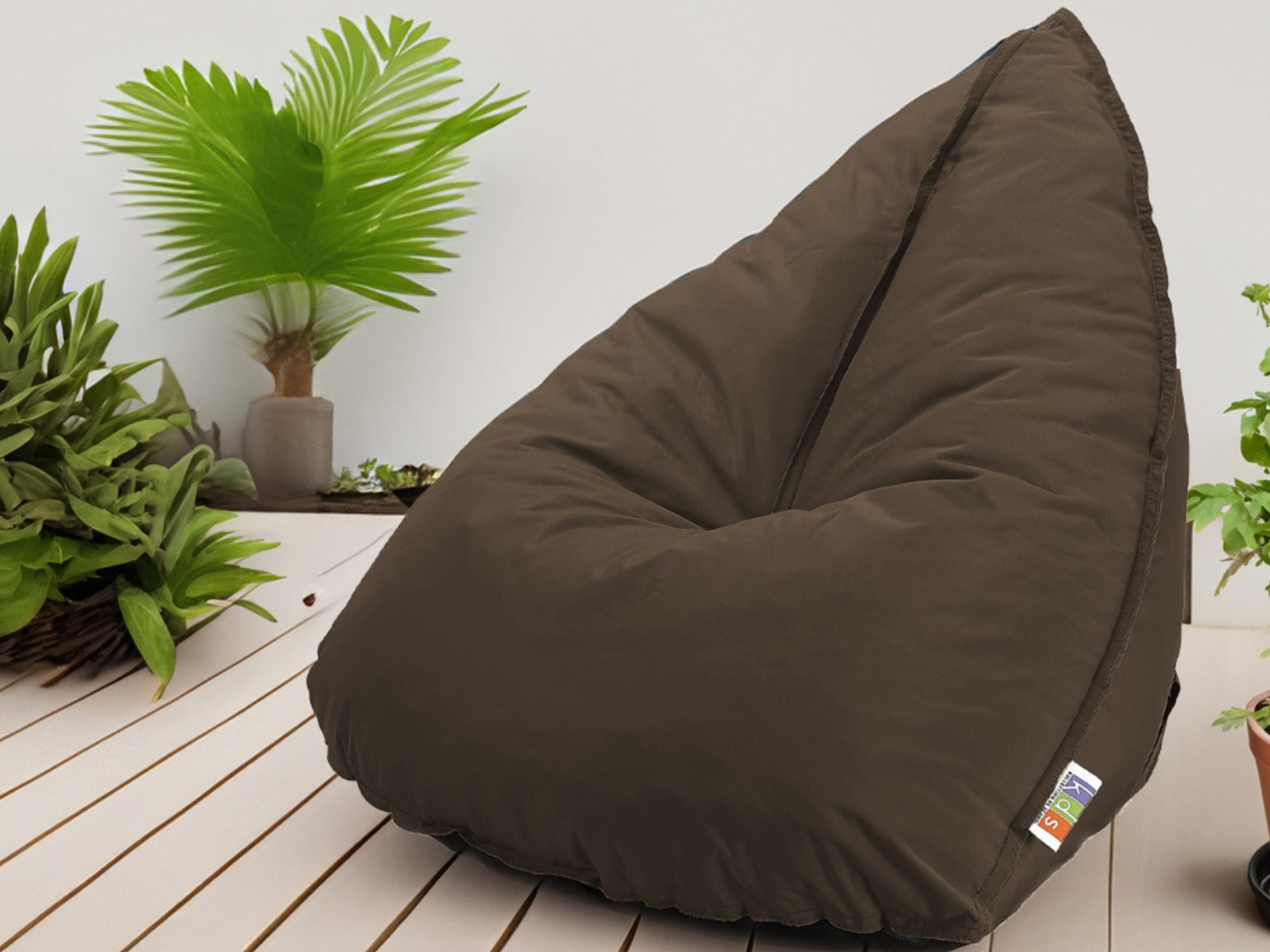 Outdoor Foam Bag Tri Shape Brown