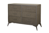 Delani 6-Drawer Lowboy - Brown