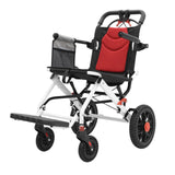 DS BD 12 Inch Folding Wheelchair Mobility Disability Aid PU Wheel Lightweight