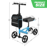 DS BD Knee Scooter Walker Steerable Mobility Wheelchair Medical Crutch Broken BL