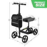 DS BD Knee Scooter Walker Steerable Mobility Wheelchair Medical Crutch Broken