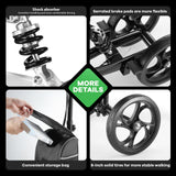 DS BD Knee Scooter Walker Steerable Mobility Wheelchair Medical Crutch Broken