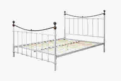 Victorian High Metal Bed Frame – King Single