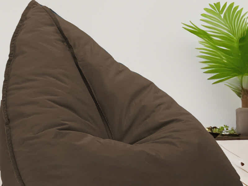 Outdoor Triangle Foam Bag Chair - Brown