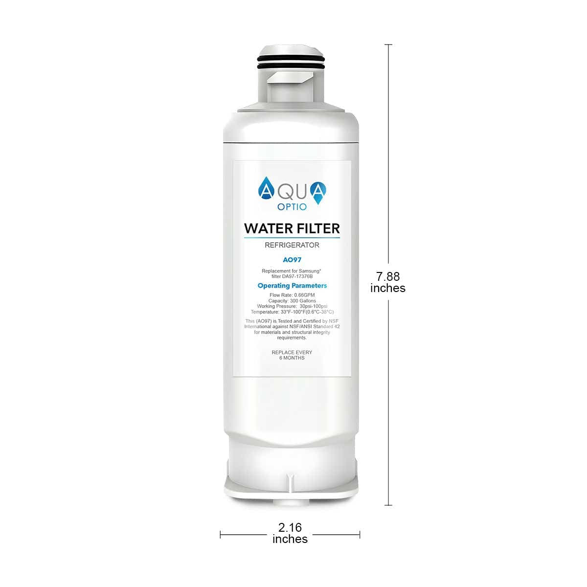 DS BD Refrigerator Water Filter DA97-17376B Replacement HAF-QIN/EXP, DA97-08006C