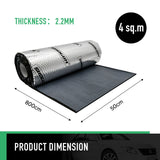 DS BD Butyl Sound Deadener Car Mat Audio Noise Rubber 2.2mm 4 SQM 50x800cm
