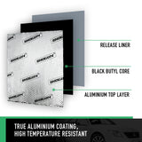 DS BD Butyl Sound Deadener Car Mat Audio Noise Rubber 2.2mm 4 SQM 50x800cm