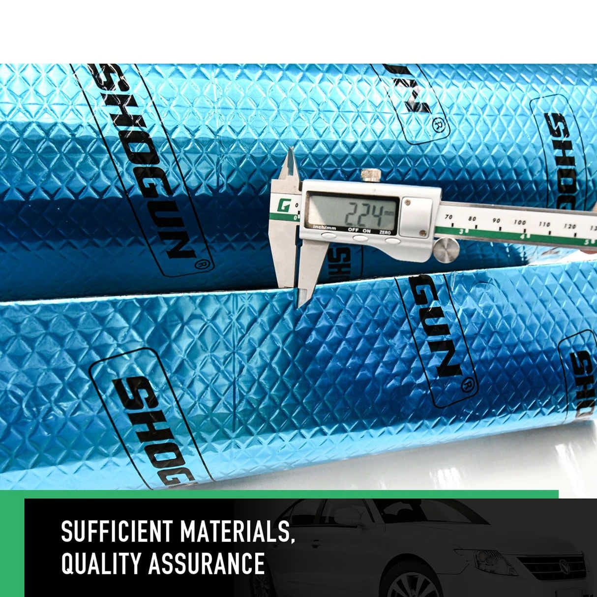 DS BD Butyl Sound Deadener Insulation Car Mat Rubber 2.2mm 4 SQM 50x800cm