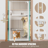 DS BD Safety Gate Dog Cat Extra Tall Retractable Fence Door 142cm Height White