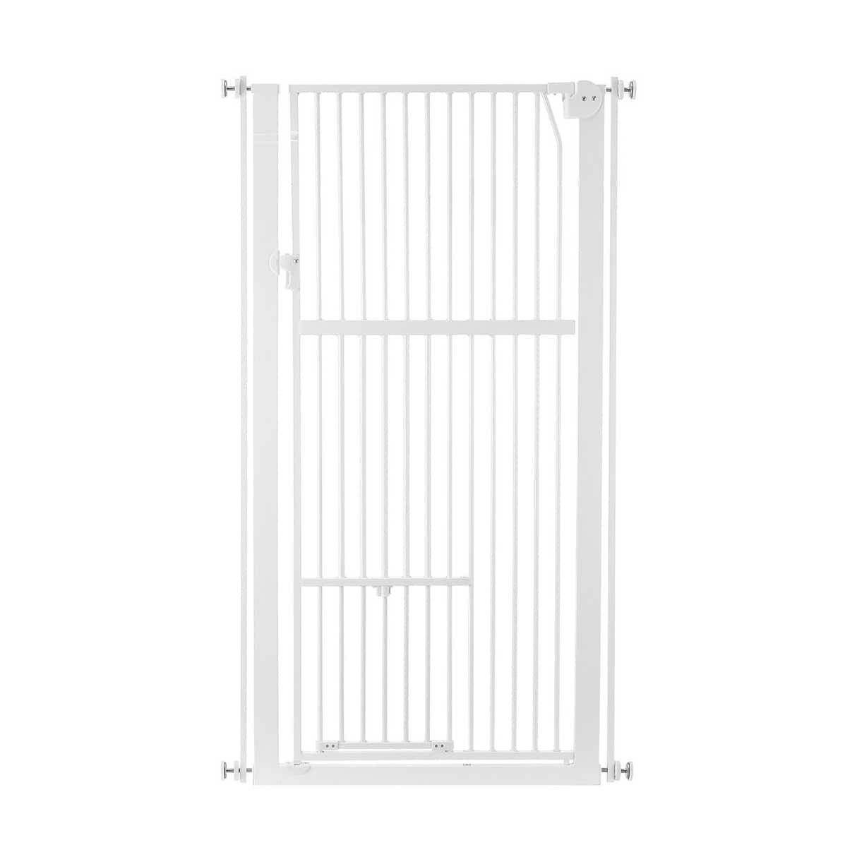 DS BD Safety Gate Dog Cat Extra Tall Retractable Fence Door 142cm Height White