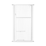 DS BD Safety Gate Dog Cat Extra Tall Retractable Fence Door 142cm Height White