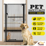 DS BD Safety Gate Dog Cat Extra Tall Retractable Fence Door 142cm Height