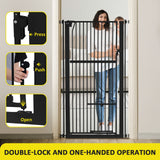 DS BD Safety Gate Dog Cat Extra Tall Retractable Fence Door 142cm Height