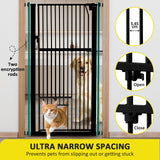 DS BD Safety Gate Dog Cat Extra Tall Retractable Fence Door 142cm Height