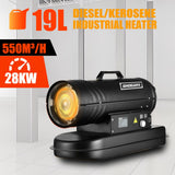DS BD Industrial Fan Heater Diesel Kerosene Forced Warm Air Blower 28kW Portable
