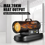 DS BD Industrial Fan Heater Diesel Kerosene Forced Warm Air Blower 28kW Portable