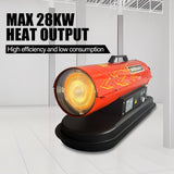 DS BD Industrial Fan Heater Diesel Kerosene Space Forced Blower 28KW Workshop