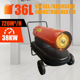 DS BD Industrial Fan Heater 38kW Diesel Kerosene Space Workshop Shed Garage