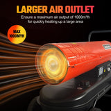 DS BD Industrial Fan Heater 58kW Diesel Kerosene Warm Space Air Blower Workshop