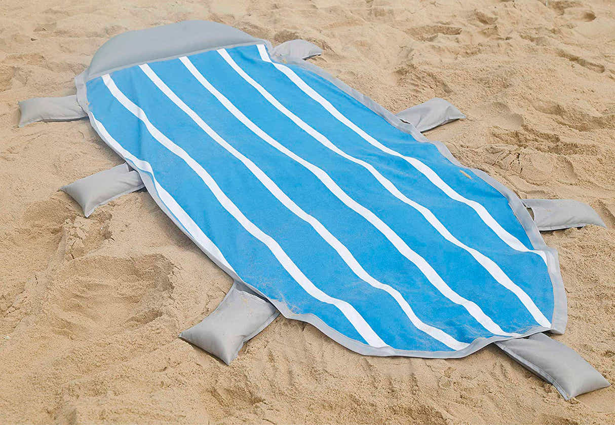 DS BS Outdoor Oversized Picnic Mat Beach Blanket with Inflatable Pillow