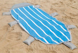 DS BS Outdoor Oversized Picnic Mat Beach Blanket with Inflatable Pillow